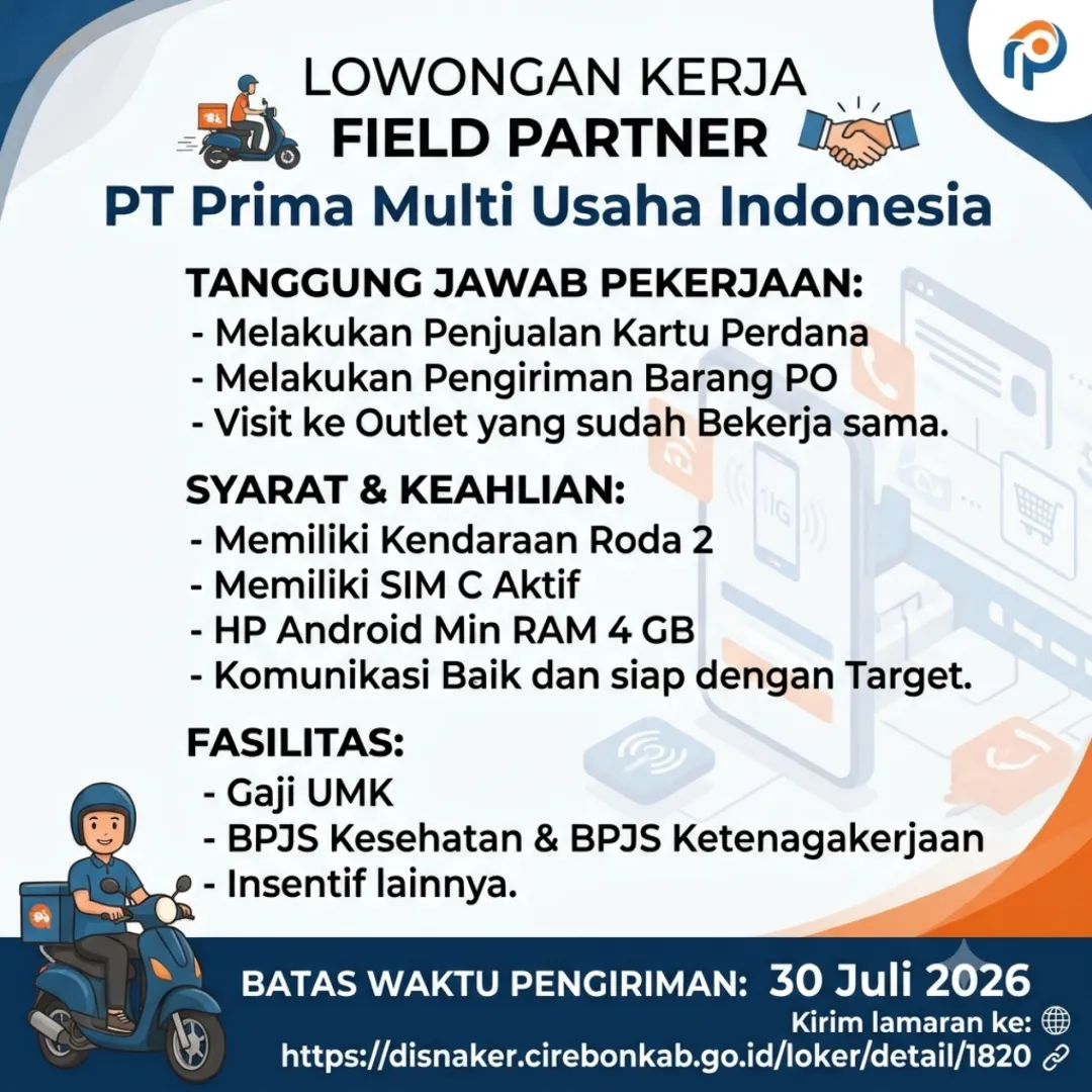 Field Partner di PT Prima Multi Usaha Indonesia