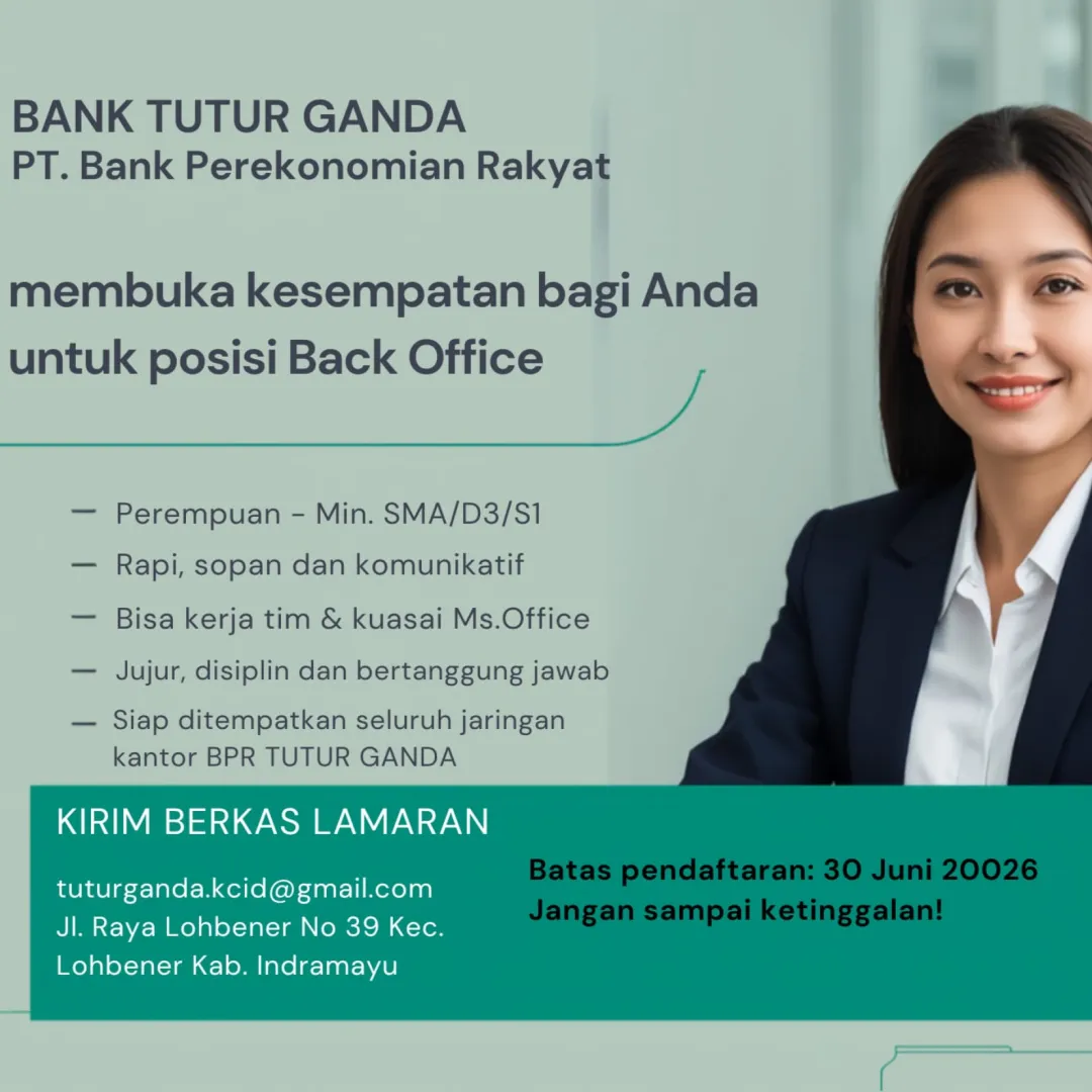 Back Office di PT BPR Tutur Ganda