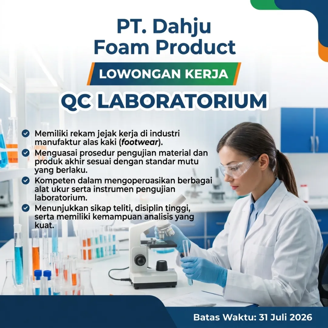 QC Laboratorium di PT. Dahju Foam Product